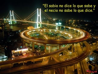 "El sabio no dice lo que sabe y  el necio no sabe lo que dice." 