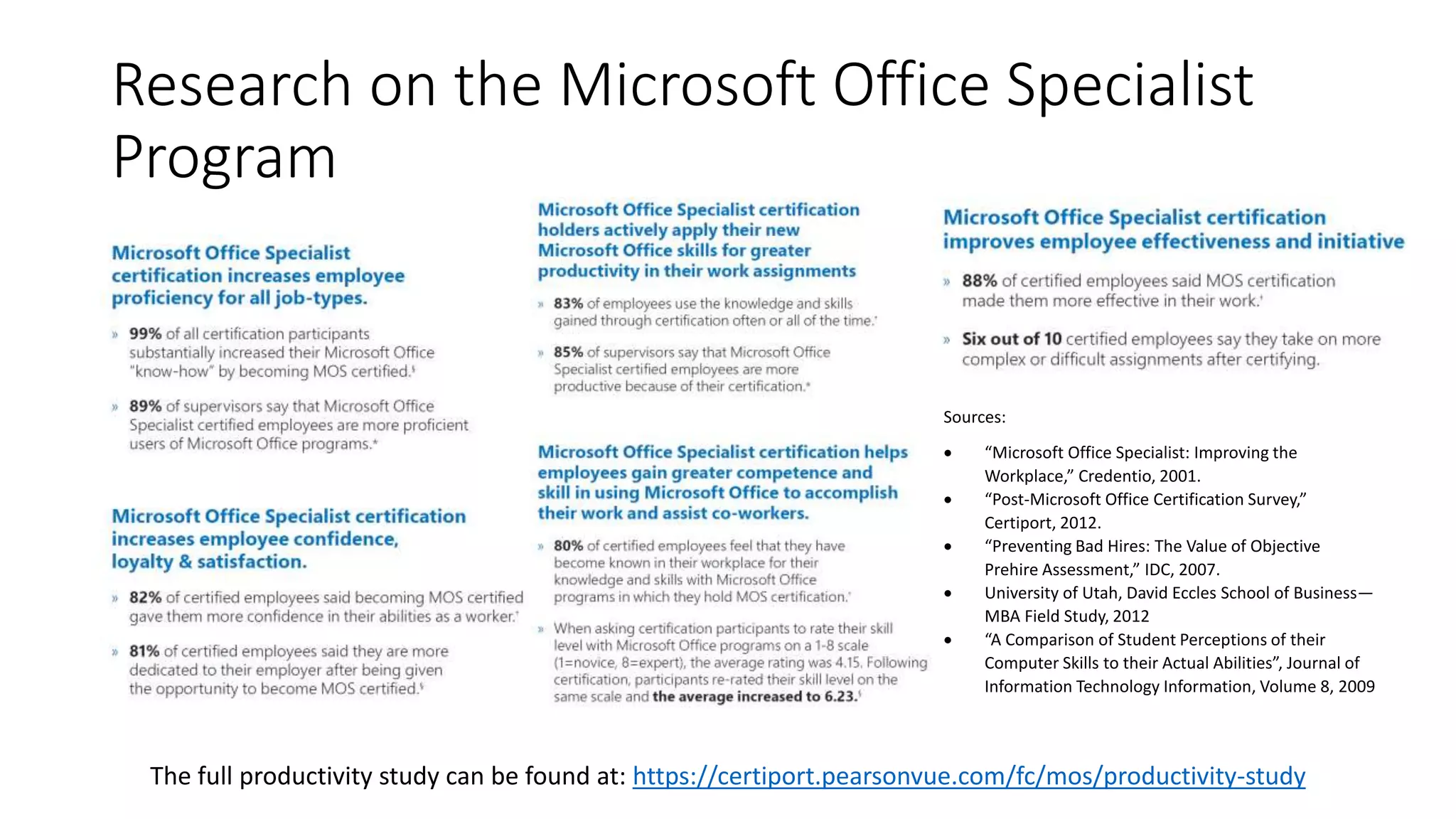 Microsoft Office Specialist Certifications Overview PPTX Resume Microsoft Office Specialist Certifications Overview PPTX Resume