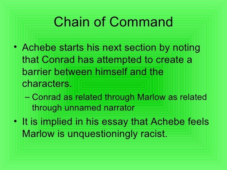 an image of africa achebe essay An image of africa chinzla achebe at the beginning of this academic year, i was walking one day from the english department to a parking lot. an image of africa achebe essay An image of africa chinzla achebe at the beginning of this academic year, i was walking one day from the english department to a parking lot.