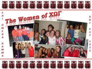 Members are encouraged to get involved within the chapter and on campus.-	Sorority women can be found in leadership roles in almost every student organization.