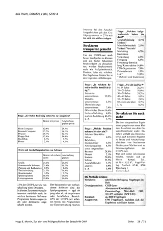 Hugo E. Martin, Zur Vor- und Frühgeschichte der Zeitschrift CHIP Seite 28 / 71
aus mum, Oktober 1983, Seite 4
 