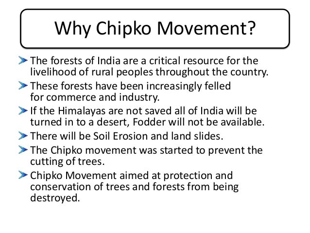 chipko movement short essay