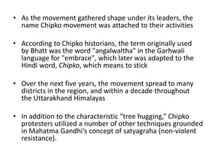 Chipko movement   