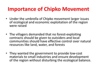 Chipko movement   