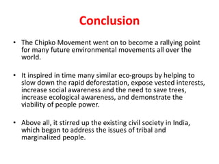 Chipko movement   