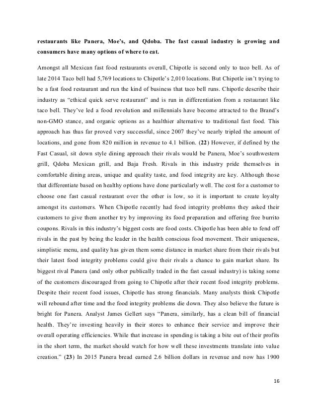 fast food restaurant essay