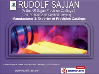 Manufacturer & Exporter of Precision Castings
 