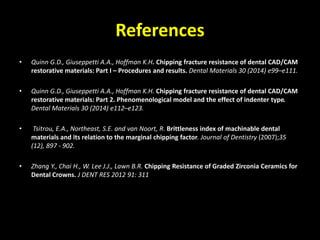 Chipping Fracture Resistance Of Dental CAD-CAM Restorative Materials.pptx