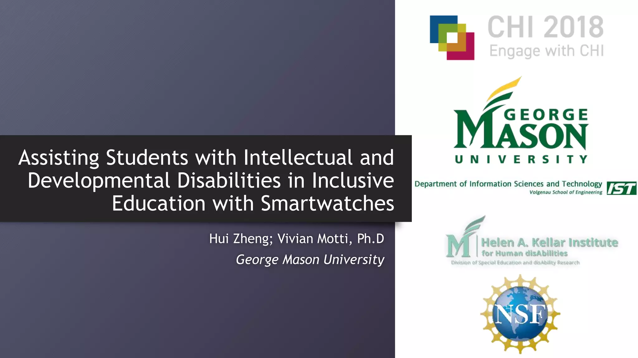 Assisting Students with Intellectual and Developmental Disabilities in ...