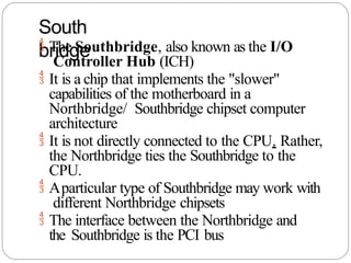 Southbridge Computer Function Comprehensive Overview of Chipsets: Northbridge and Southbridge ...