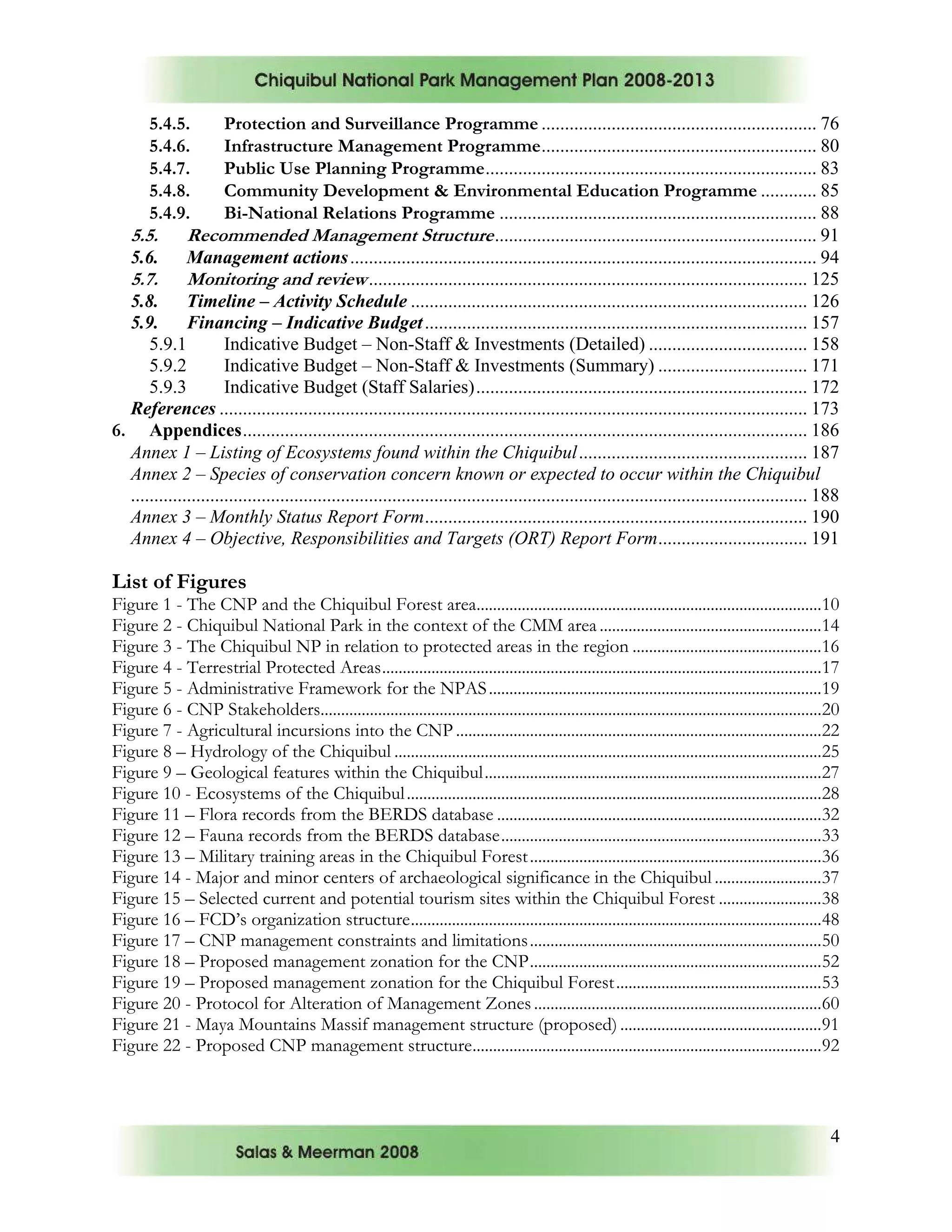 Chiquibul national park management plan... | PDF