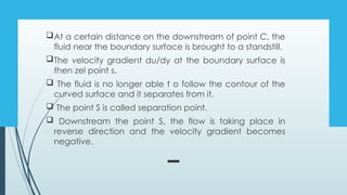 Comprehensive Analysis of Boundary Layer Separation in Fluid Flow | PPTX