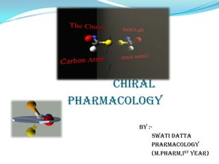 CHIRAL
pharmacology
By :-
Swati datta
Pharmacology
(M.Pharm,Ist year)
 