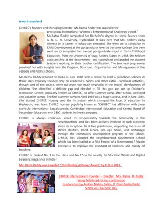 Chirec international school article-1 | DOCX