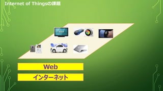 Internet of Thingsの課題
Web
インターネット
 