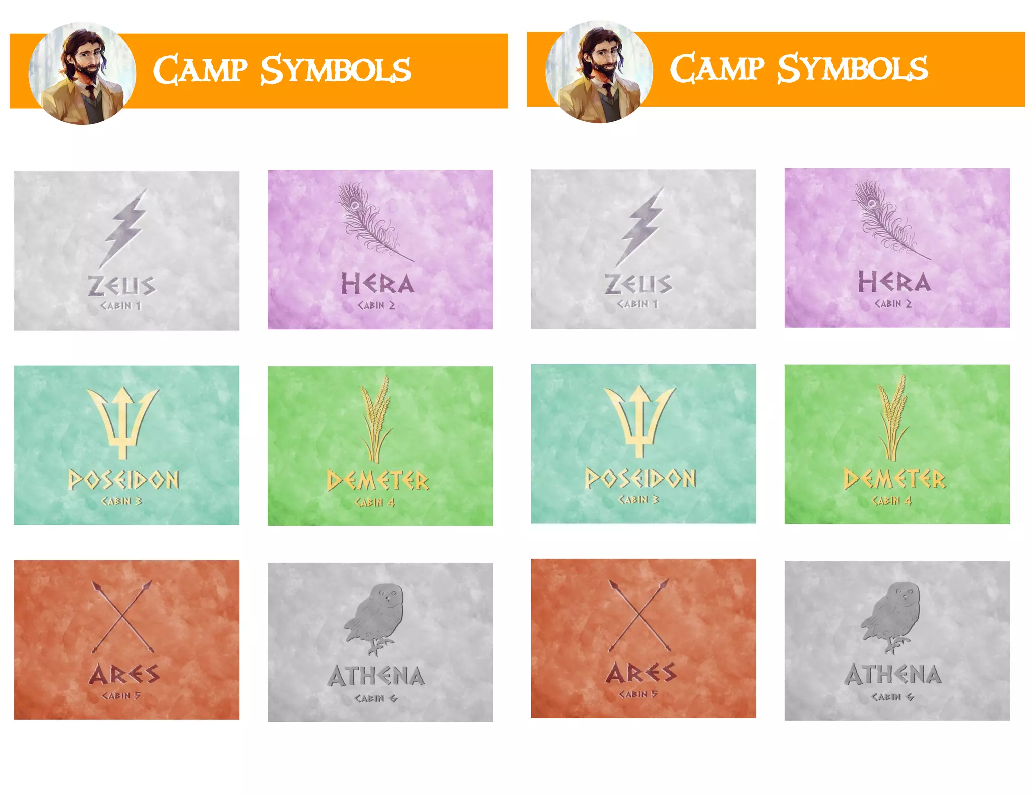 Camp Half Blood: Chiron Camp Symbols | PDF