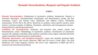 Dynamic Stereometry Molecular Dissymmetry and Chiroptical Properties in Dynamic ...