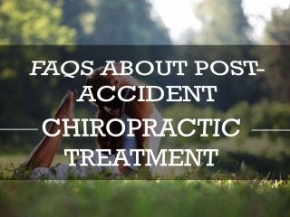 Chiropractic Care For Auto Injuries
