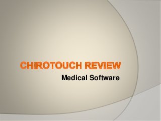 Medical Software
 