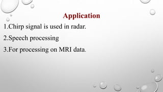 Chirp z algorithm 1 | PPTX