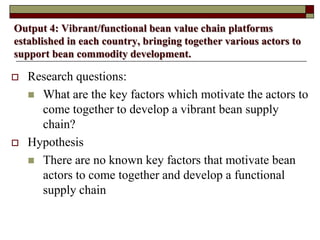 Supporting communities to increase bean productivity through enhanced accessibility to seed of preferred bean varieties and other technologies in Malawi, Mozambique and Tanzania