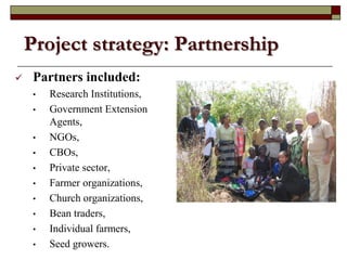 Supporting communities to increase bean productivity through enhanced accessibility to seed of preferred bean varieties and other technologies in Malawi, Mozambique and Tanzania