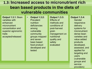 Chirwa presentation-2Breeding for Multiple Constraint Resistant, Micronutrient Rich Content and Niche Market Bean Varieties in the light of PABRA Workplans and Milestones
