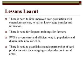 Using Innovative Approaches in Selecting and Disseminating Bean Varieties in Mozambique: Lessons Learnt