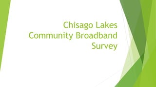 Chisago Lakes
Community Broadband
Survey
 