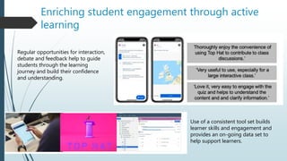 Enriching student engagement through active
learning
Regular opportunities for interaction,
debate and feedback help to gu...