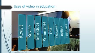 Uses of video in education
Image CC by Jenko, FlickR
 