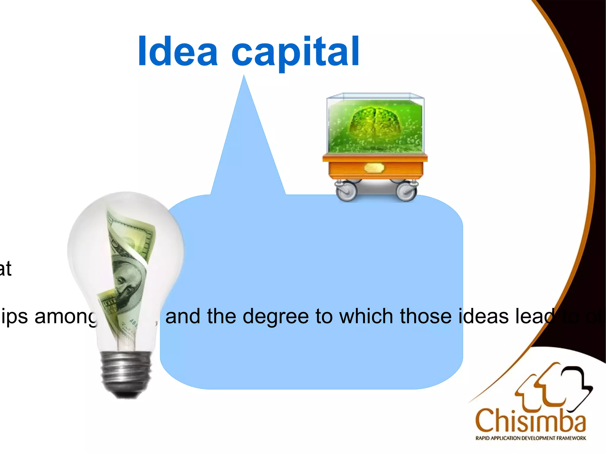 Idea capital




at

hips among them, and the degree to which those ideas lead to oth



                                
 