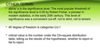 Leniency Statistics chi square goodness of fit-test statistics 101 | PPTX