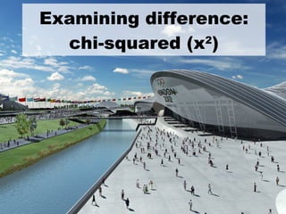 Examining difference: chi-squared ( x 2 ) 