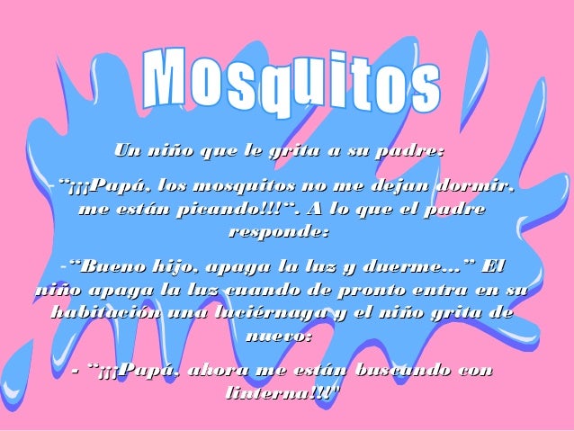 chistes cortos que esta bebiendo su hijo