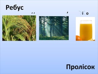 Ребус 
, , , і о 
Пролісок 
 