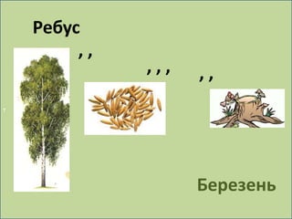 т 
Ребус 
, , 
, , , , , 
Березень 
 