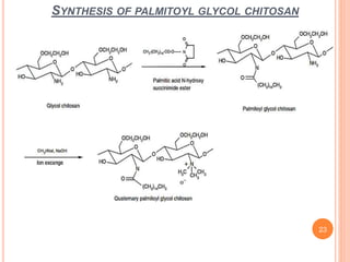 SYNTHESIS OF PALMITOYL GLYCOL CHITOSAN
23
 