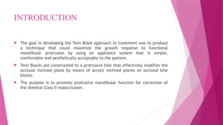 CHITRA TWIN BLOCK orthodontic myofunctional appliance .pptx