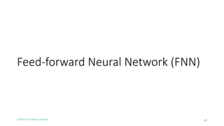 Evolution of Deep Learning
Feed-forward Neural Network (FNN)
48
 