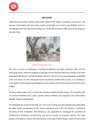 CHITTARANJANLOCOMOTIVES WORKS | DOCX