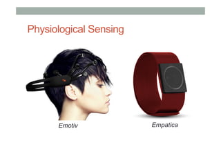 Physiological Sensing
Emotiv Empatica
 