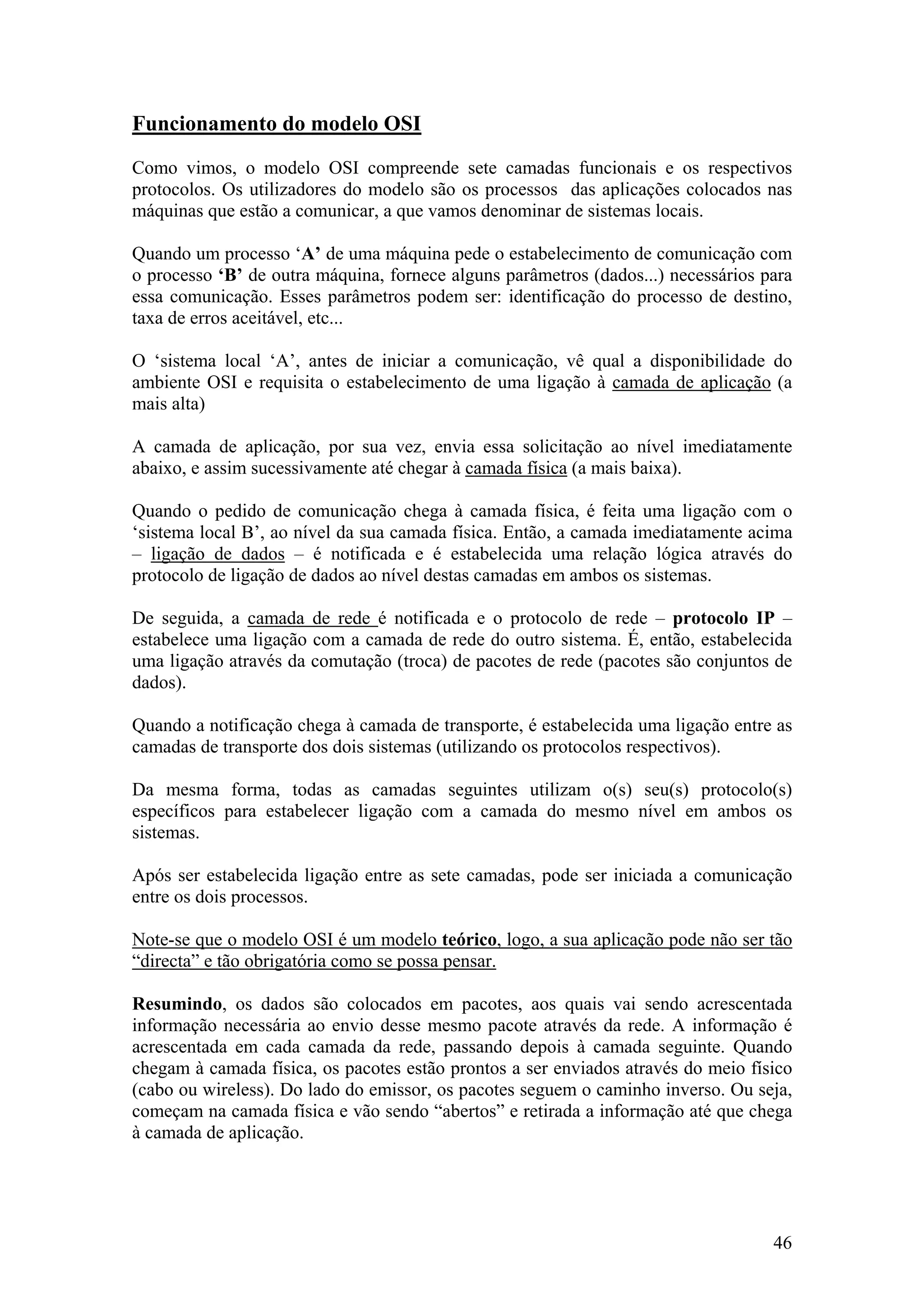 Modelo osi tcp ip e protocolos | PDF