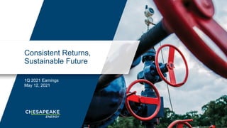 Consistent Returns,
Sustainable Future
1Q 2021 Earnings
May 12, 2021
 