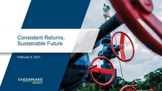 Consistent Returns,
Sustainable Future
February 9, 2021
 