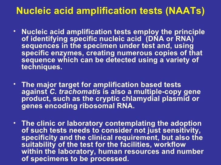 Nucleic Acid Amplification Test Nucleic acid amplification technology
