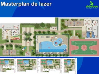 Masterplan de lazer Salão de Jogos Praça de Encontros 