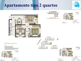 Apartamento tipo 2 quartos 