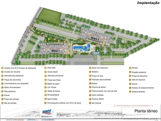 Planta térreo Implantação Bloco 1 Bloco 2 