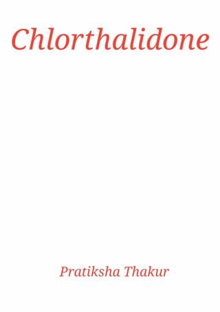 Chlorthalidone | PDF